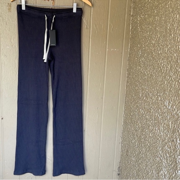 Monrow knitted ribbed Drawstring Pants